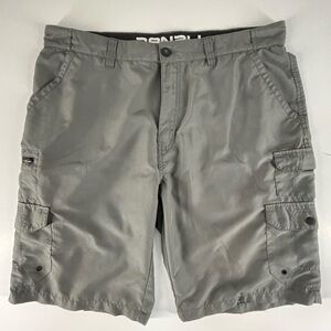 Denali Sea Fog Gray Cargo Shorts Men’s Size 38 Utility Outdoor Casual